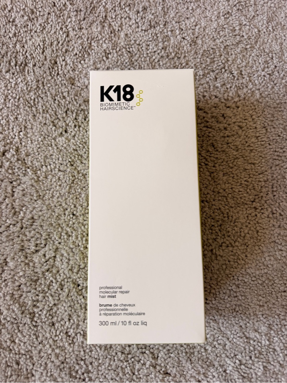 K18 Professional Molecular Repair Hair Mist — White
